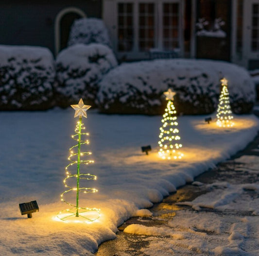 Solar Powered LED Christmas Tree